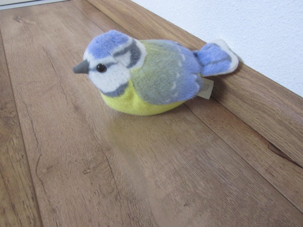 Wildrepublic zacht pluche grote mees vogel met geluid, Kinderen en Baby's, Overige merken, Overige karakters, Overige typen, Met geluid