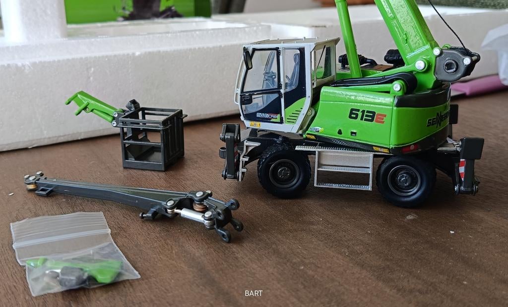 SENNEBOGEN MOBIELE HYDRAULISCHE KRAAN MET MANBAK EN JIB, Ophalen of Verzenden, Nieuw, Hijskraan, Tractor of Landbouw, Overige merken