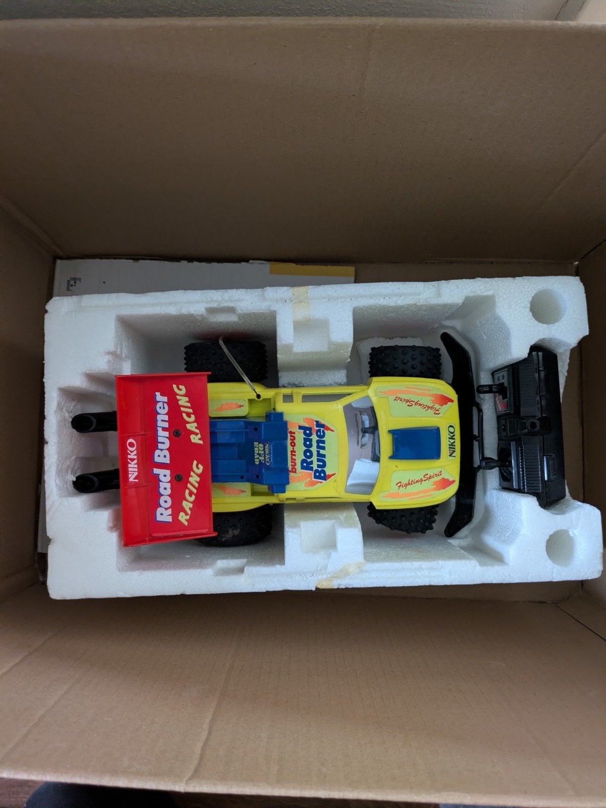 Nikko Road Burner RC Auto - Jaren '90, Ophalen of Verzenden, Gebruikt, Afstandsbediening