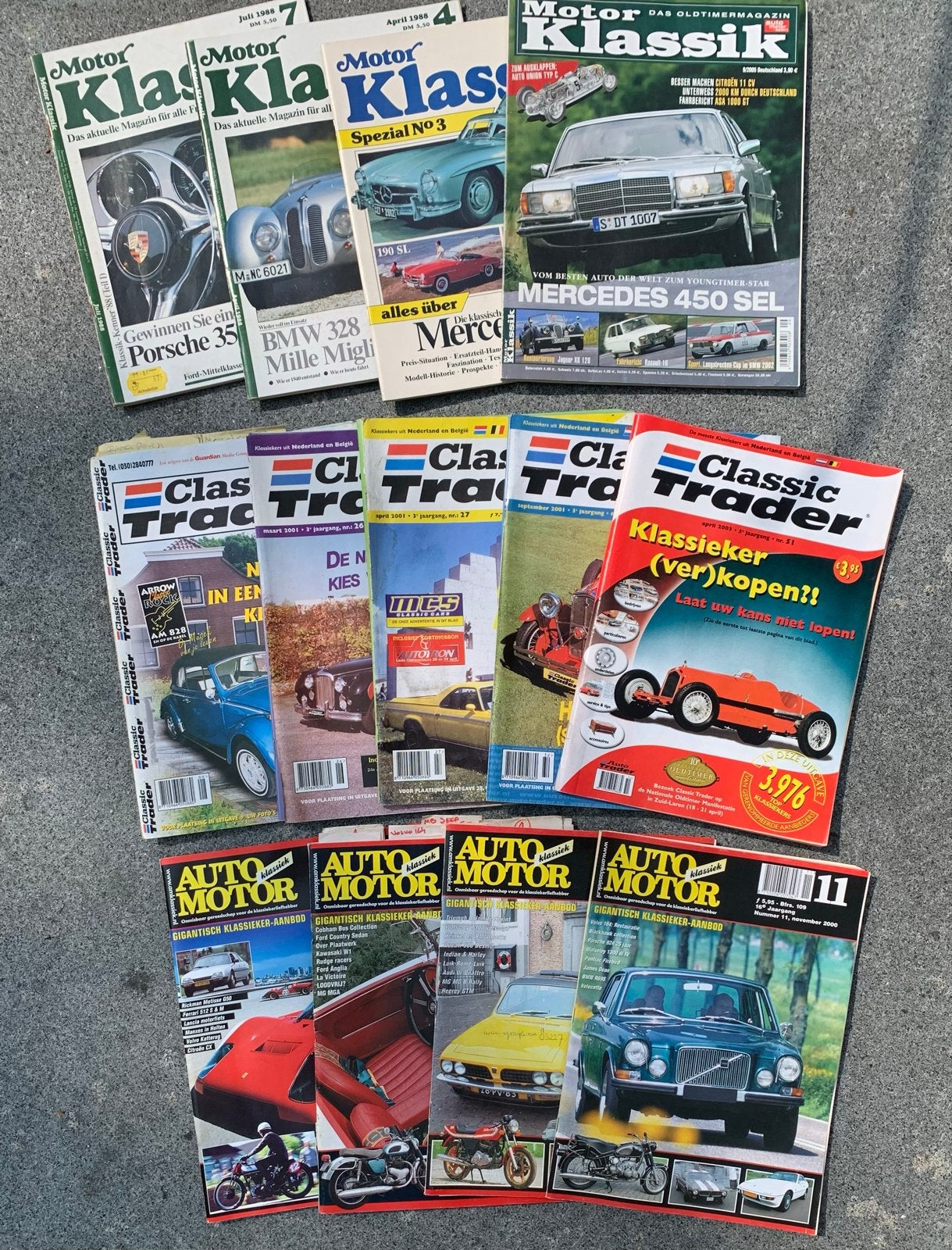 Diverse autoboekje: Motor Klassik, Clasic Trader, Auto motor, Ophalen of Verzenden