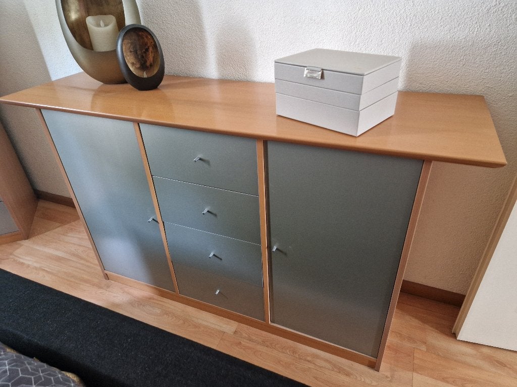 Gratis dressoir 1.50 met spiegel, Ophalen, Gebruikt, 100 tot 150 cm, Modern