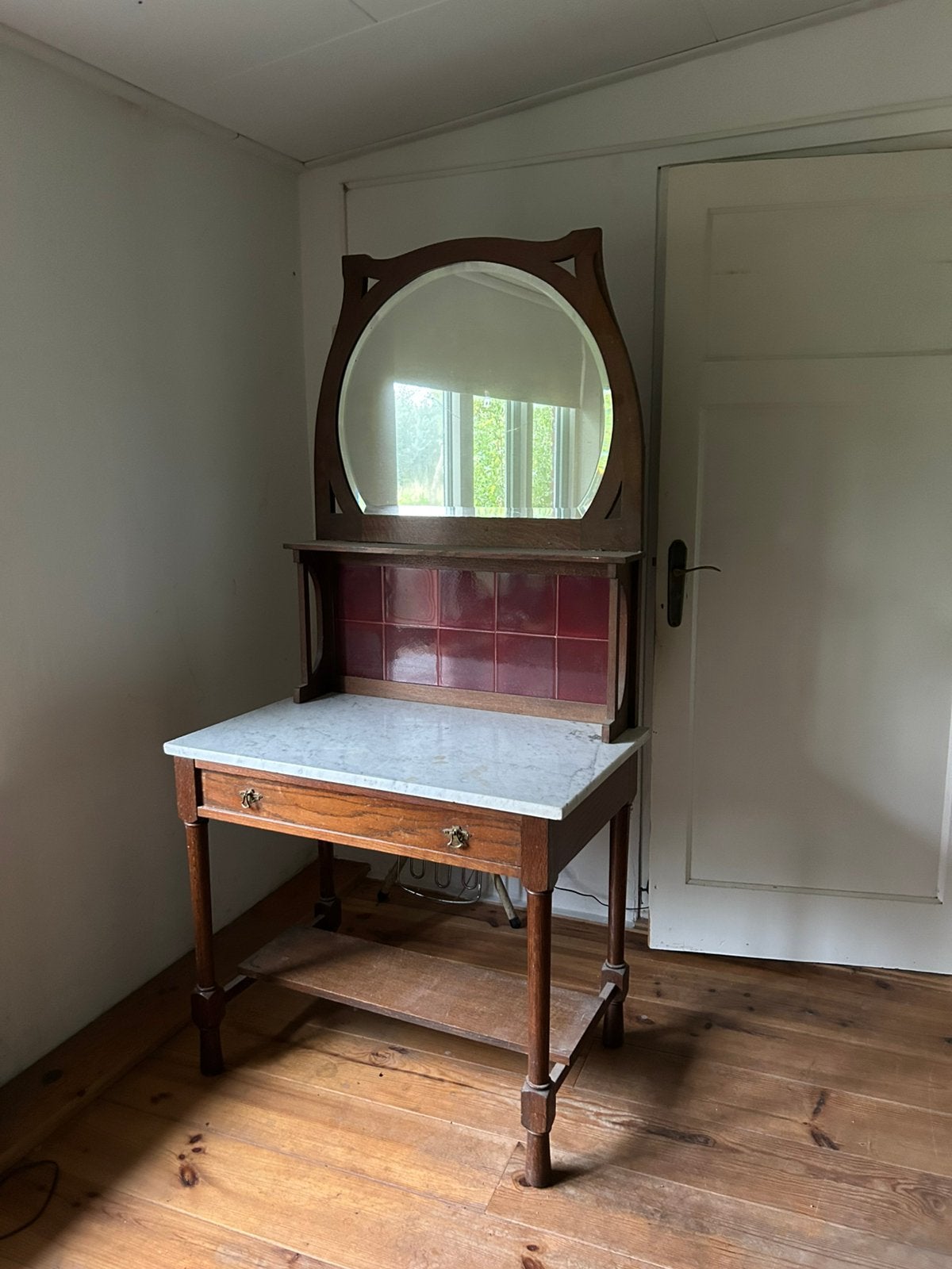 Antieke kaptafel, Ophalen, Gebruikt, 50 tot 100 cm, 150 tot 200 cm