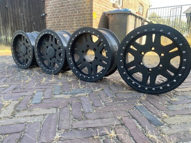 4x  Nissan Patrol Beadlock Style 7Jx16" Wielen, Auto-onderdelen, Ophalen, Gebruikt, Nissan