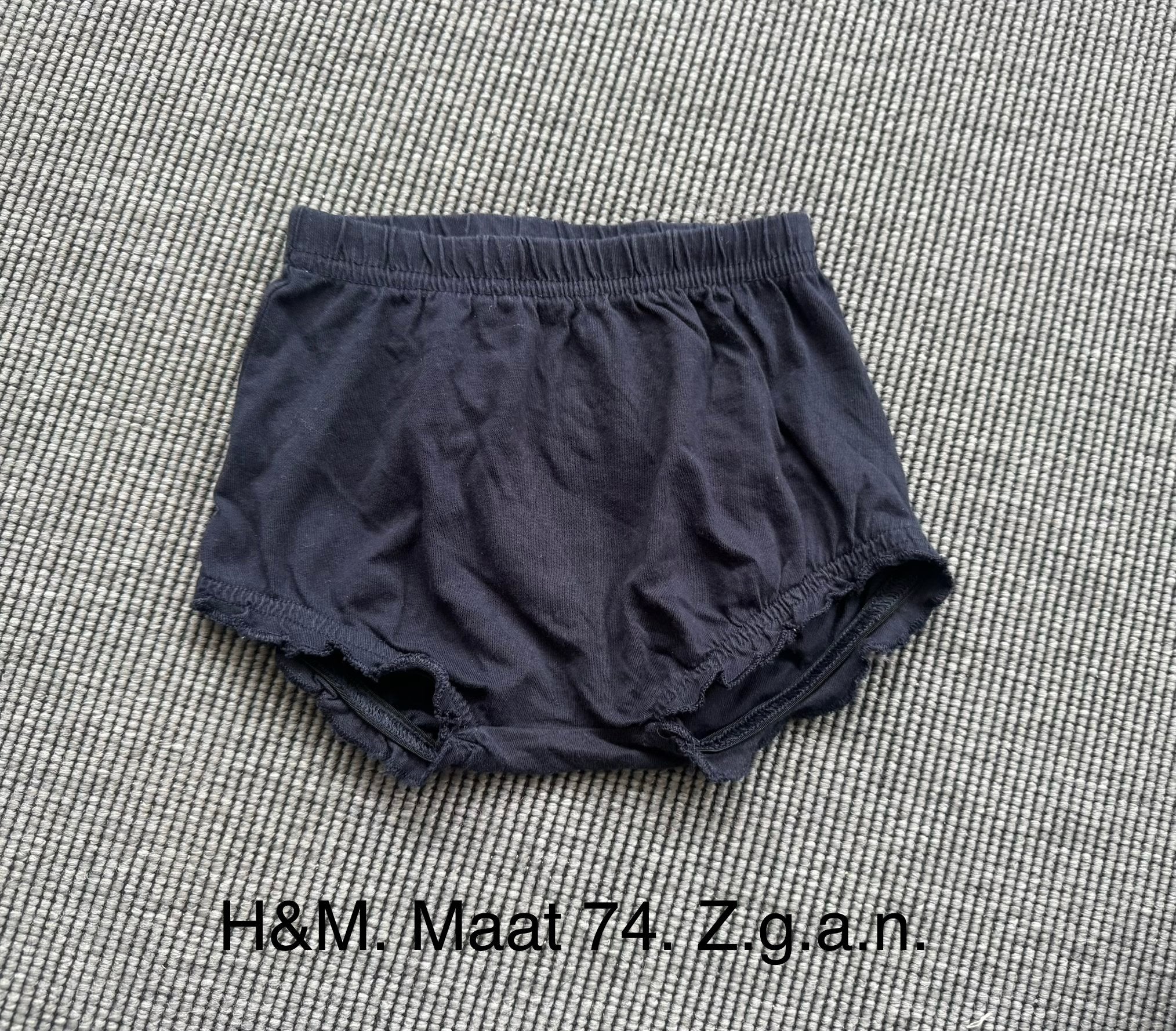 H&M Donkerblauwe Baby Bloomer Maat 74 Z.g.a.n., Ophalen of Verzenden, Zo goed als nieuw, Meisje, Broekje