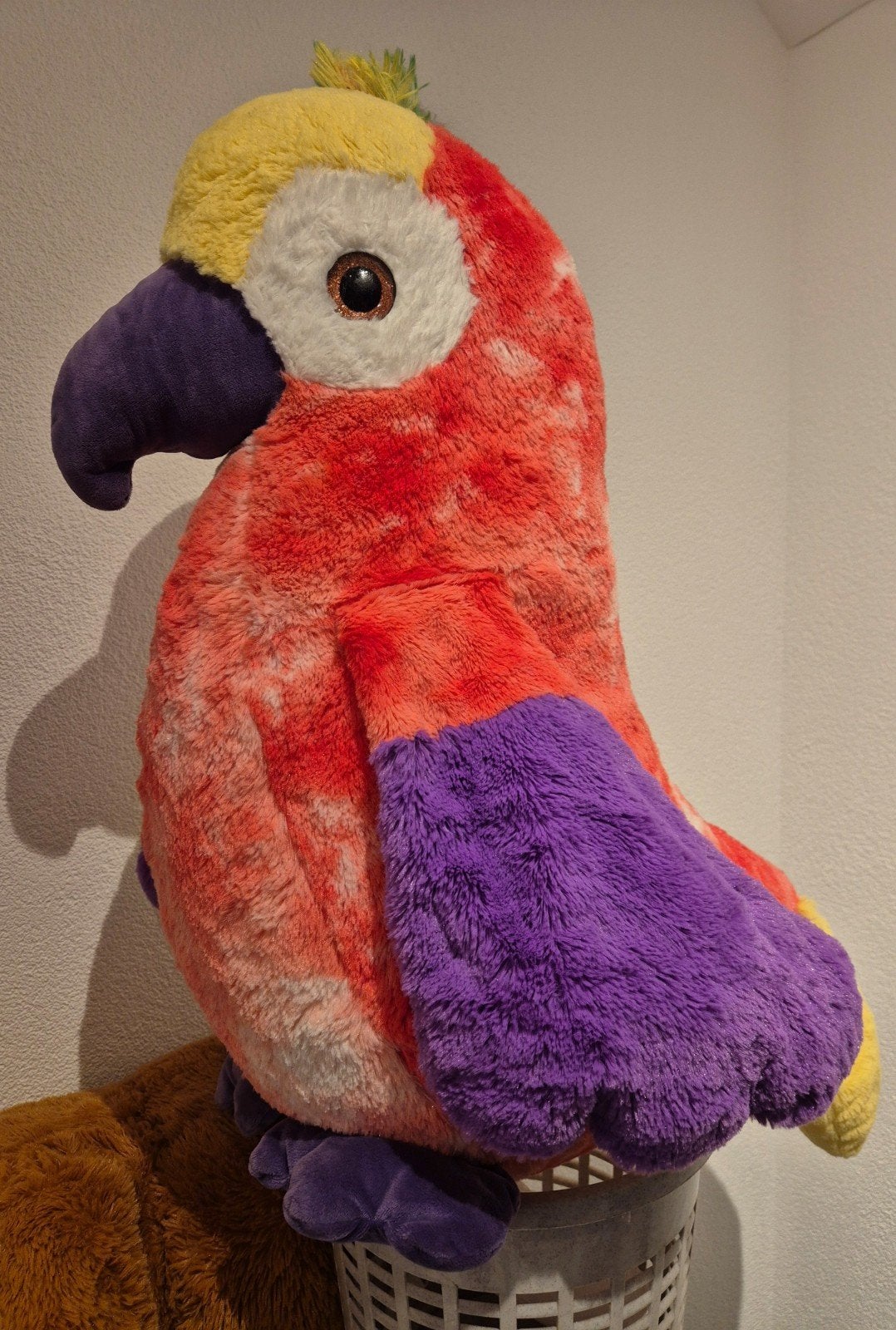 Grote Sunkid knuffel papegaai., Overige merken, Overige karakters, Overige typen, Ophalen of Verzenden