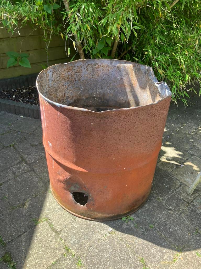 Vuurton/buitenhaard/olievat, Tuin en Terras, Vuurkorven, Ophalen, Gebruikt, Vuurton