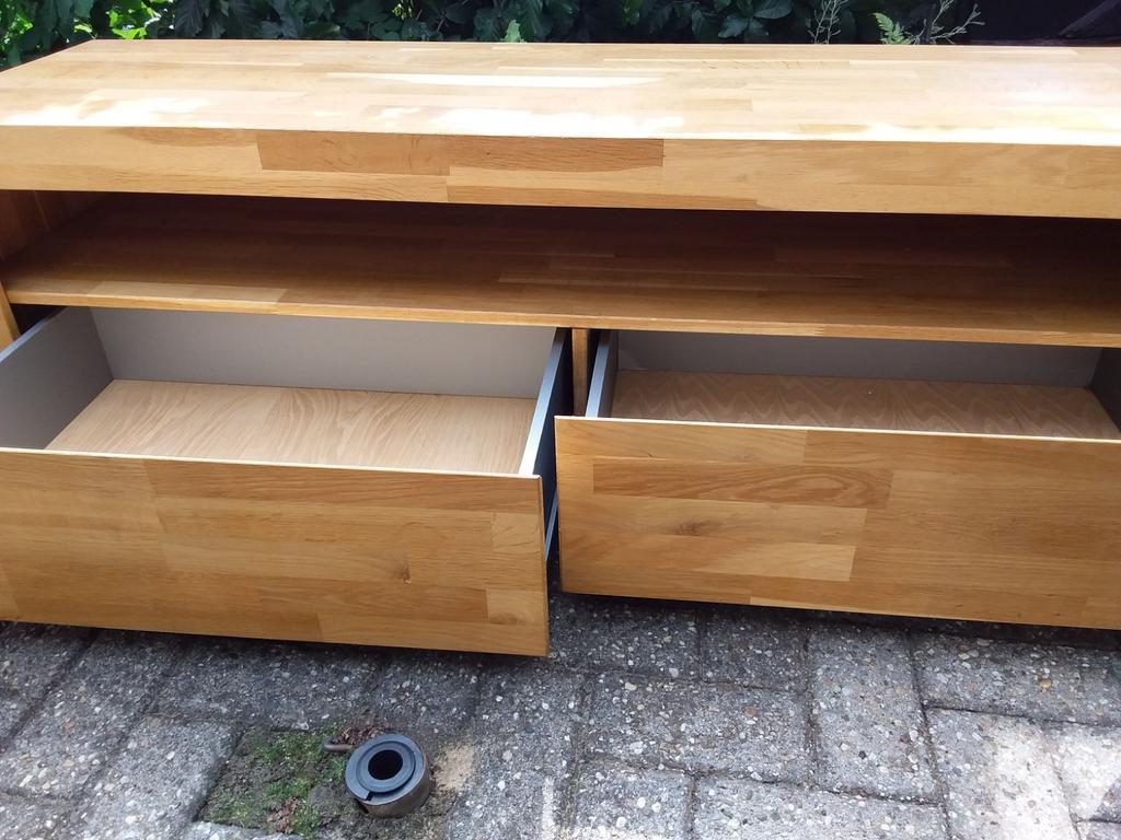 Woooods audiomeubel., Huis en Inrichting, Kasten | Televisiemeubels, Ophalen, Gebruikt, 25 tot 50 cm, Minder dan 100 cm
