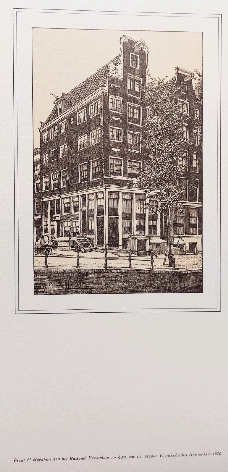 Hoekhuis a/h Rusland ... Amsterdam ... L.W.R. Wenckebach.

N, Antiek en Kunst, Ophalen of Verzenden