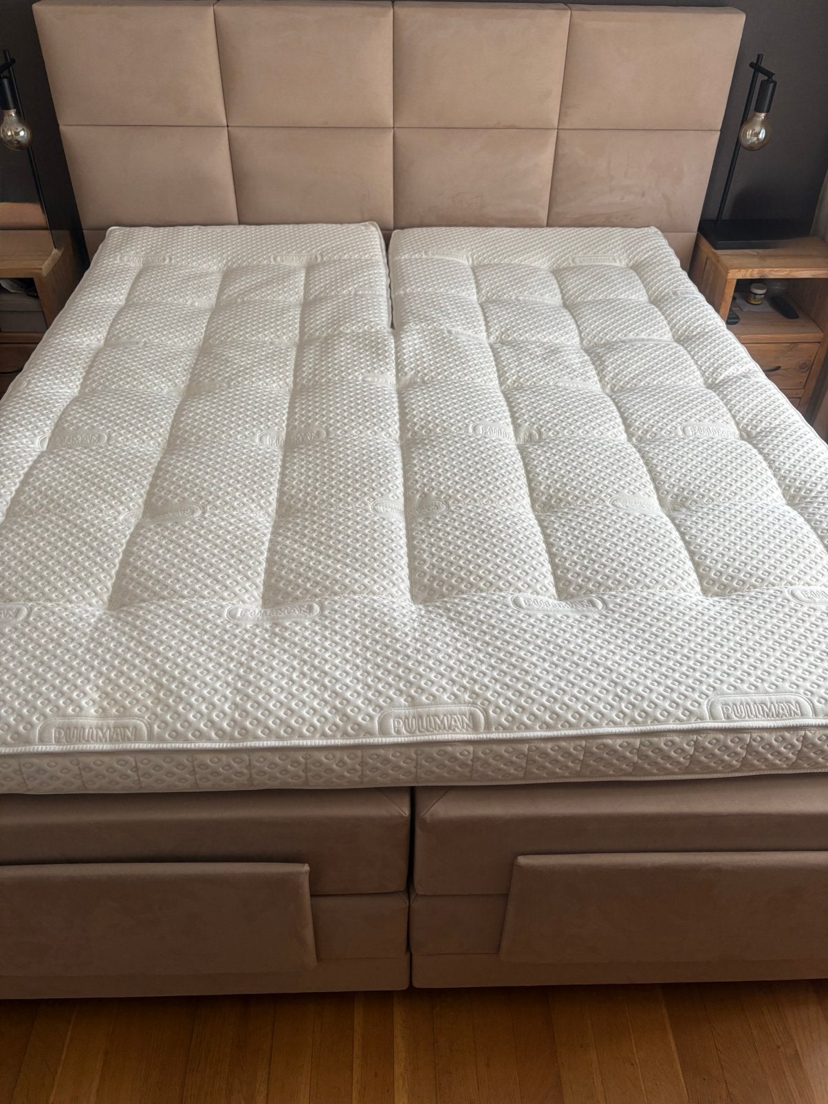 Te koop hele goede topper 180x210, Ophalen, 210 cm, Tweepersoons, Zo goed als nieuw