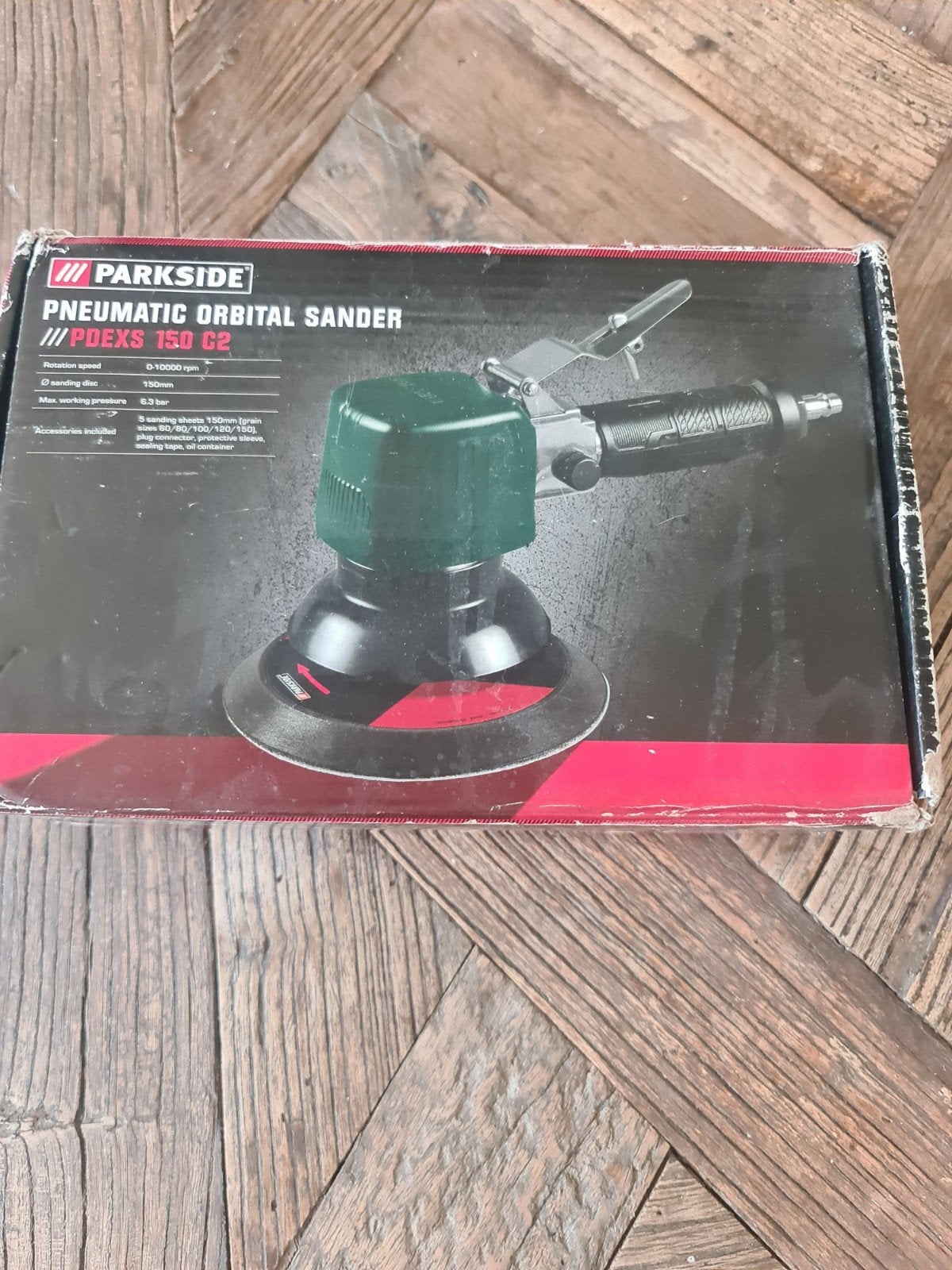 Parkside Pneumatische Excentrische Schuurmachine, Doe-het-zelf en Verbouw, Gereedschap | Schuurmachines, Ophalen of Verzenden