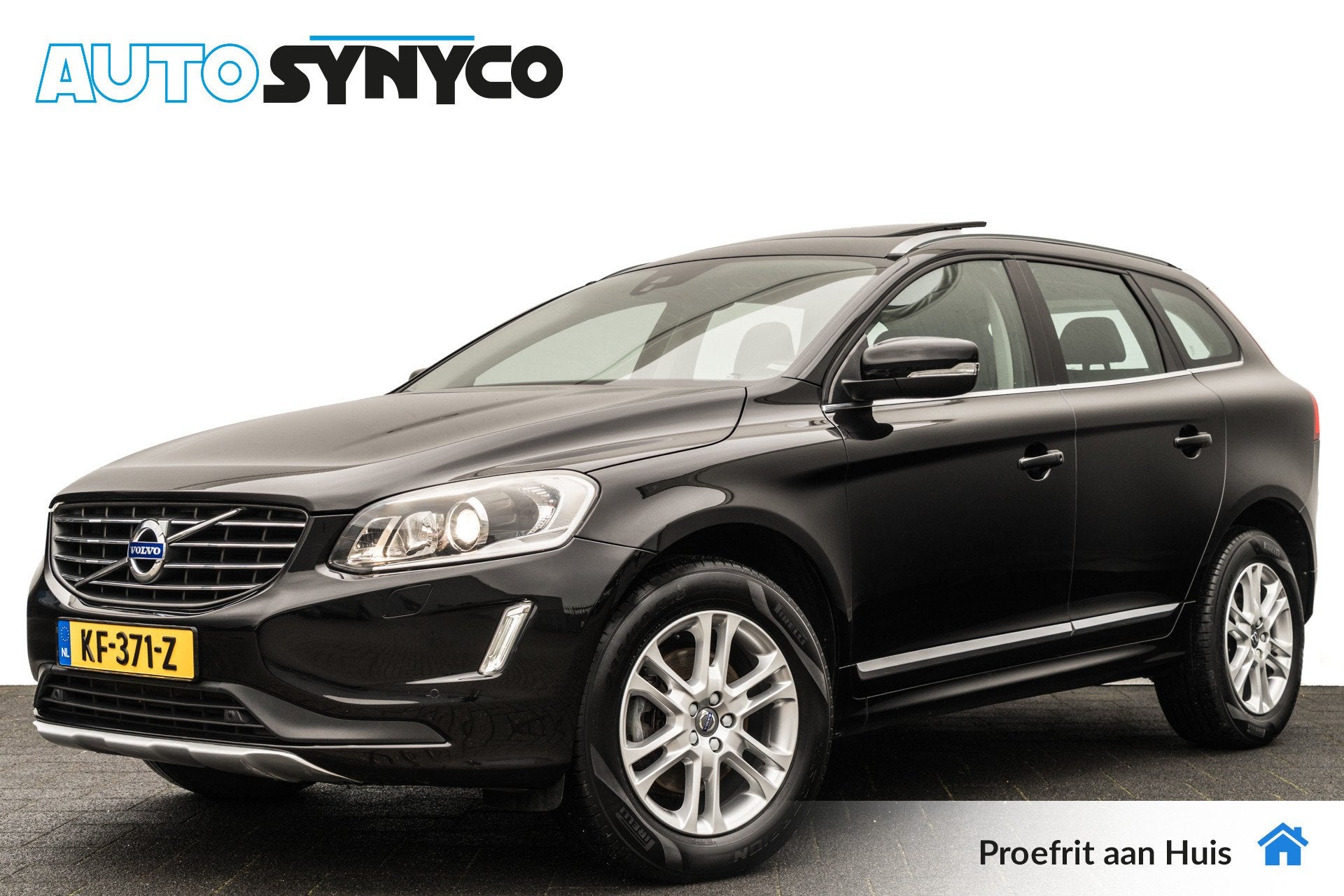 Volvo XC60 2.0 D4 Geartronic Summum | Panoramadak | Leder |, Auto's, 1969 cc, Zwart, Leder, Bedrijf
