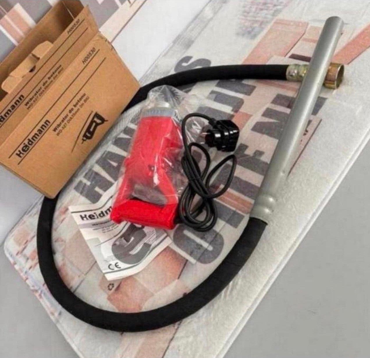 NIEUW Vibro-naald Betonvibrator 1250w beton vibronaald 2M, P, P, P, Nieuw
