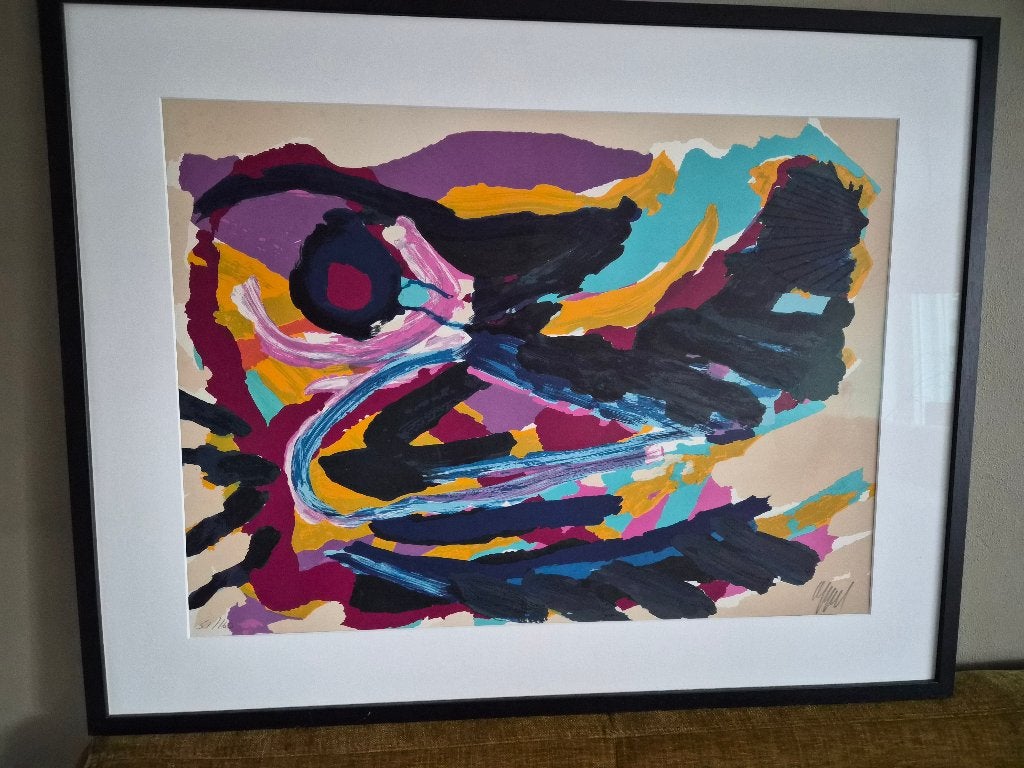 Karel Appel - Nesting Bird | Handgesigneerde lithografie, Gelimiteerde oplage, Ophalen, Dieren en Natuur, Lithografie