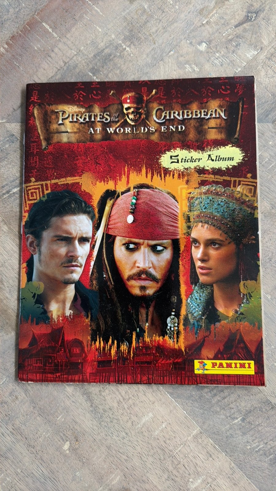 Panini  met poster pirates of the caribbean At worlds end, Ophalen of Verzenden, Zo goed als nieuw, Plaatje