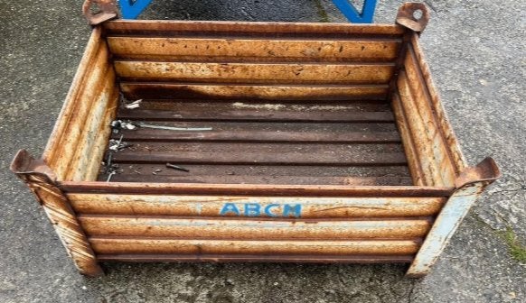 metalen stapelbak, Doe-het-zelf en Verbouw, Ophalen, Gebruikt, 60 cm of meer, Bak of Kist
