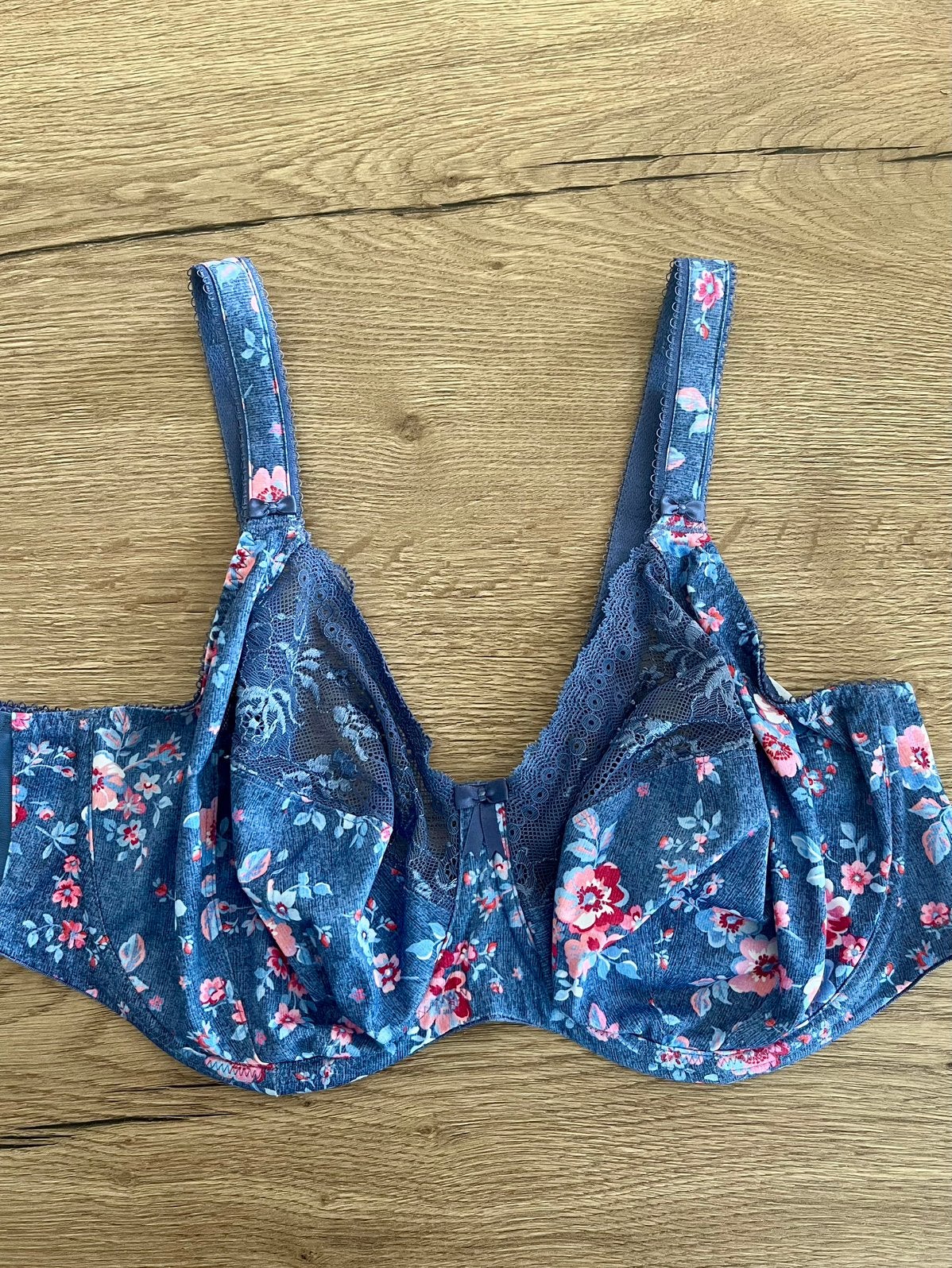 Elomi 90F full cup blauw bloemetjes print, BH, Verzenden, Blauw