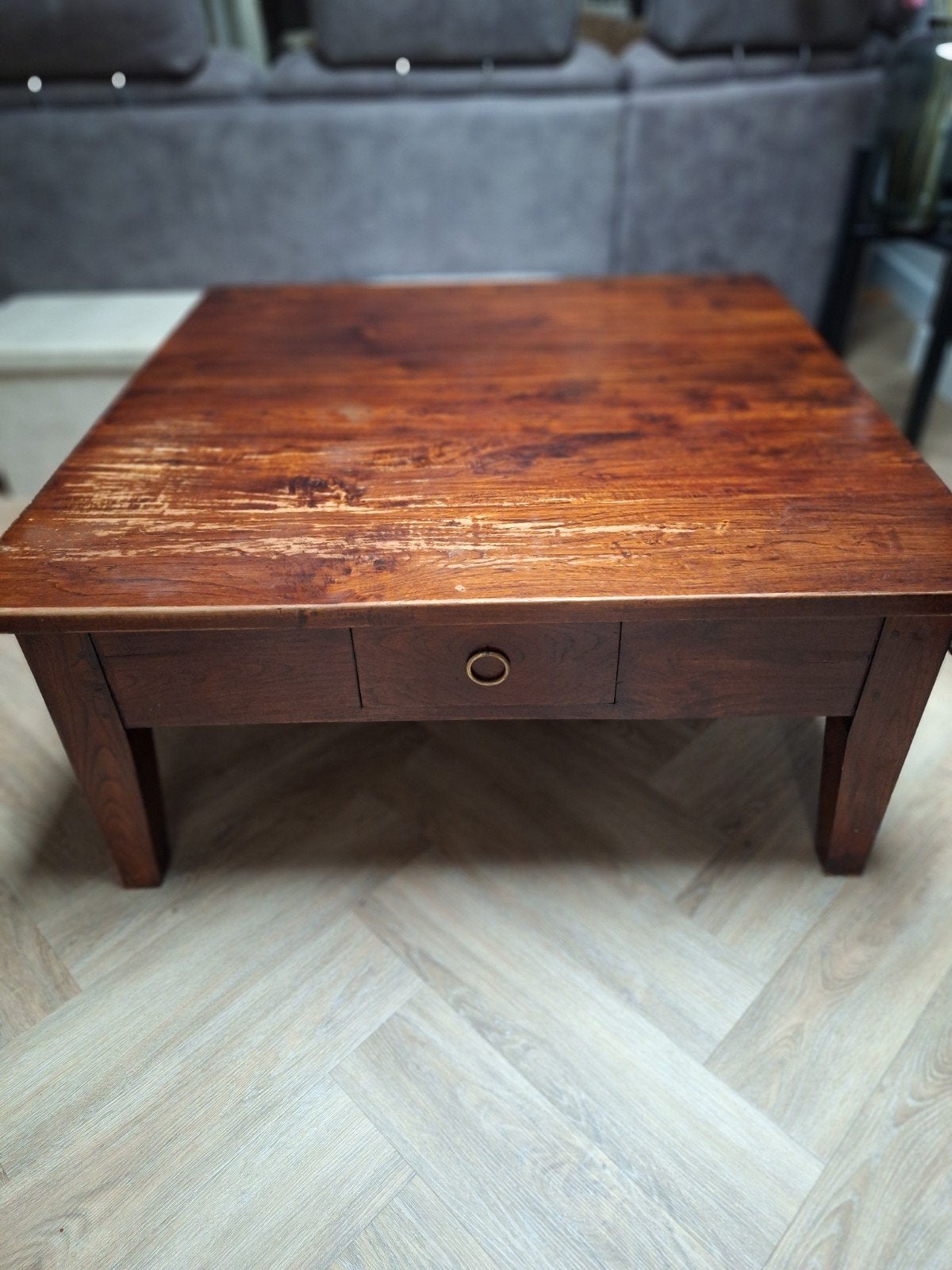 Te Koop salon en hoektafel., Ophalen, 50 – 75, Gebruikt, 100 tot 150 cm