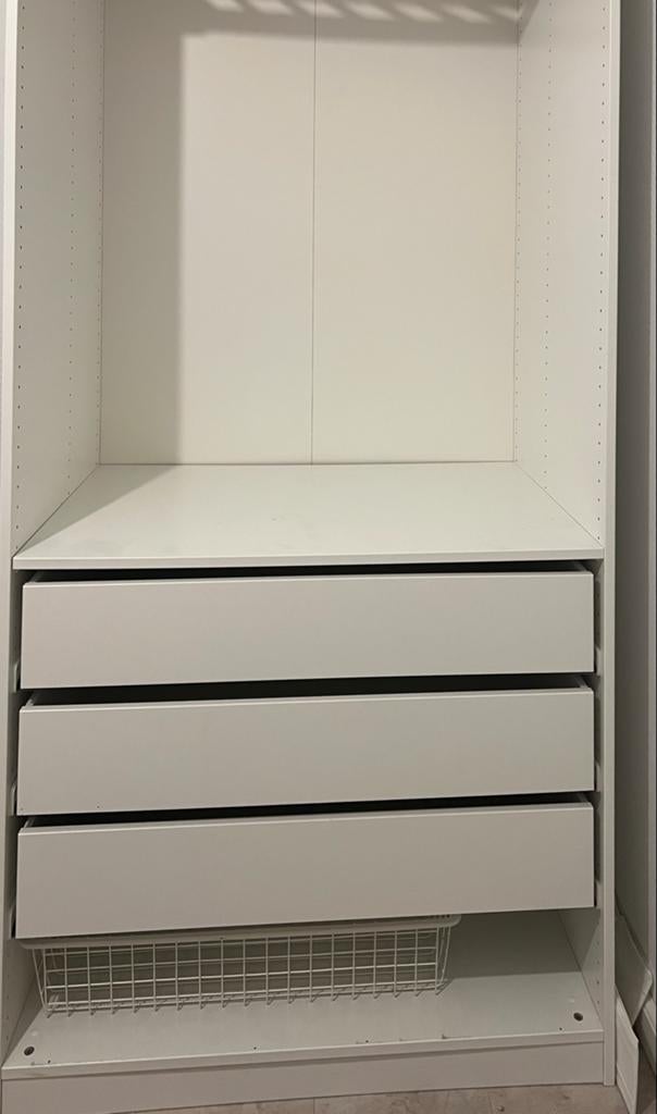 IKEA Pax kast met lades en hangruimte, Gebruikt, 200 cm of meer, Met lade(s), Overige houtsoorten