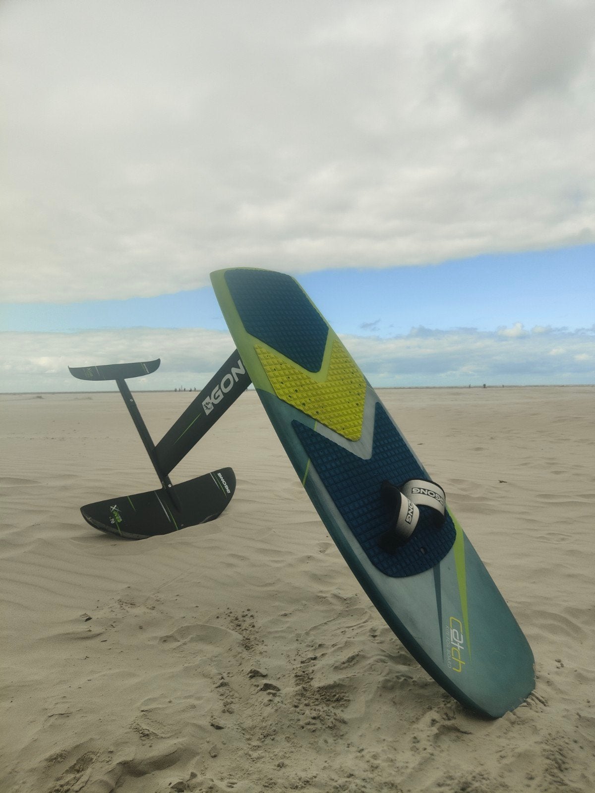 Gong Catch FSP 2X 4'6" Wingfoil Board met X-Over Foil, Ophalen, Gebruikt, Overige typen, Met draagtas