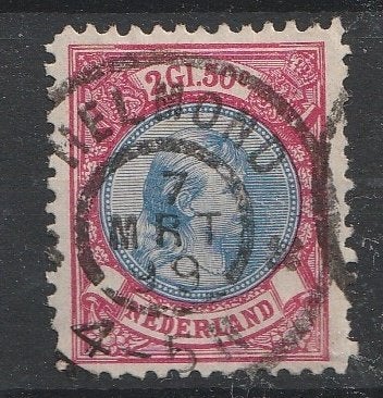 47A 1893 Kon. Wilhelmina stempel HELMOND, Postzegels en Munten, Postzegels | Nederland, Ophalen of Verzenden, T/m 1940, Gestempeld