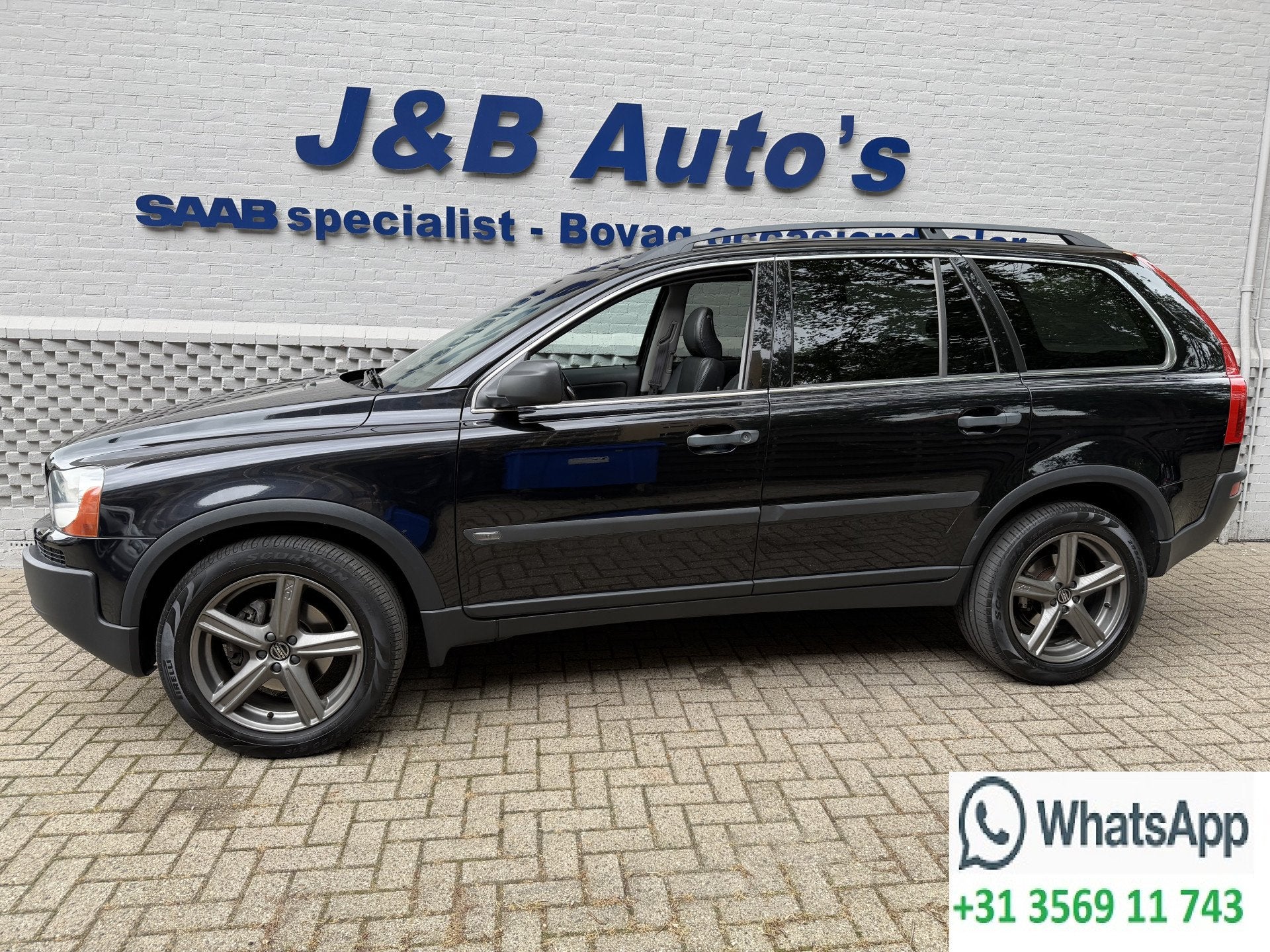 Volvo XC90 2.5 T 5 persoons/Schuif/kantel dak/ trekhaak/ Lee, Gebruikt, Zwart, 7 stoelen, Leder