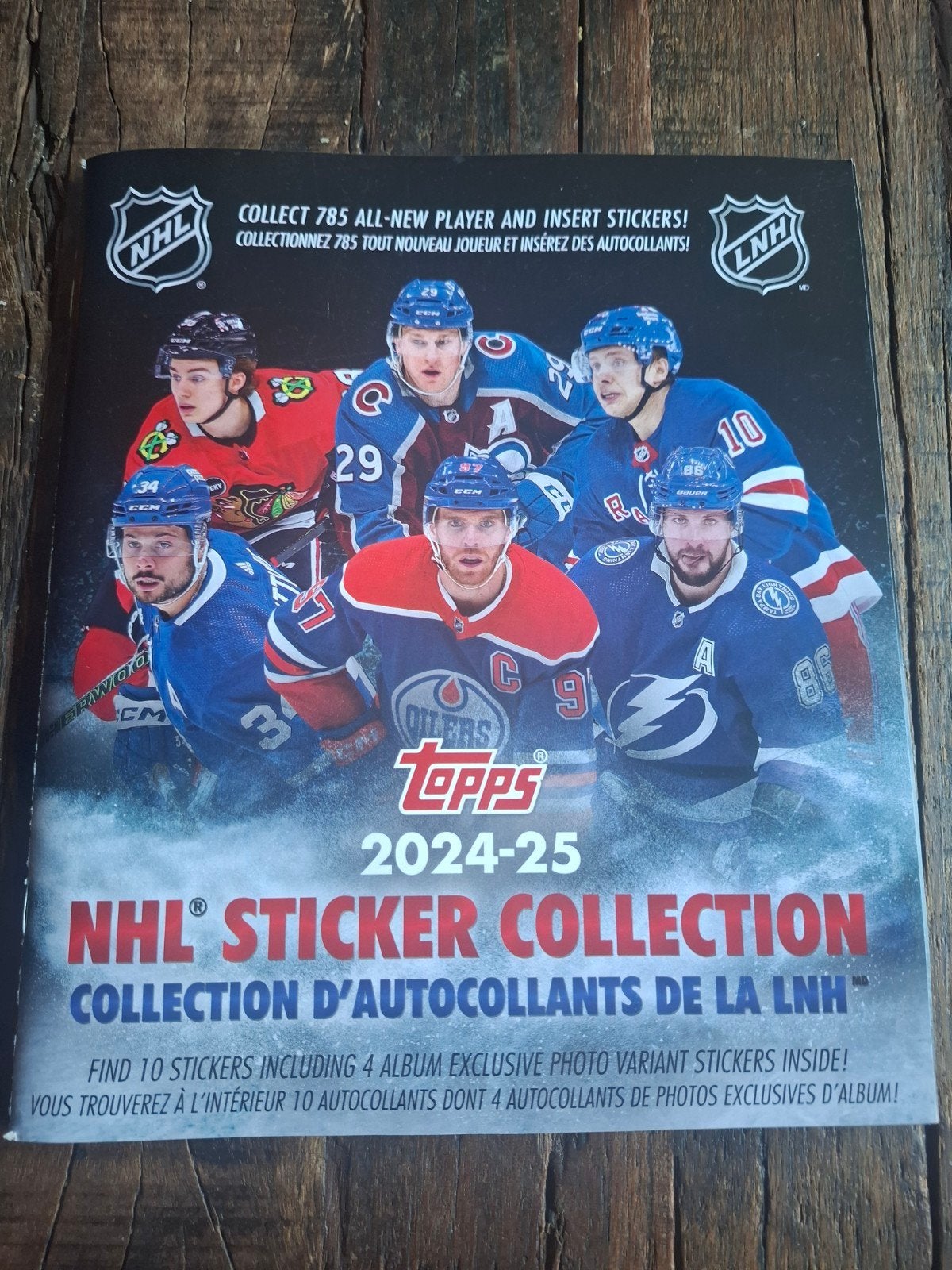 Topps NHL 2024-2025 stickeralbum, Ophalen of Verzenden, Zo goed als nieuw, Meerdere stickers