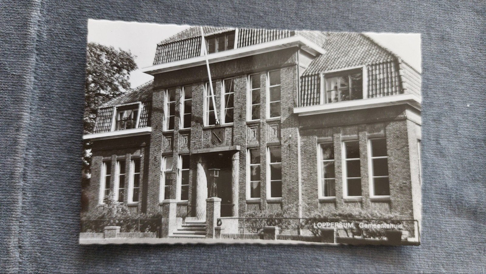 Loppersum, Gemeentehuis, Verzenden, 1940 tot 1960, Ongelopen, Groningen