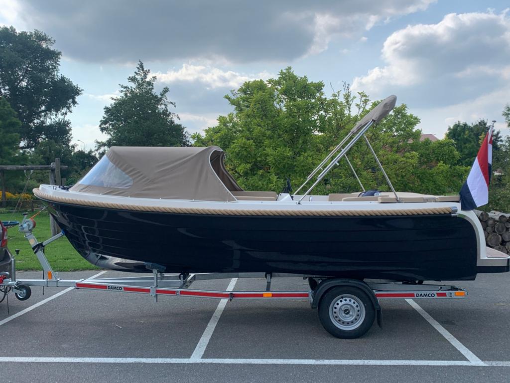 Verano Tender Sloep met Tohatsu 20pk en Damco Trailer, Tender, Gebruikt, Biminitop, Ophalen