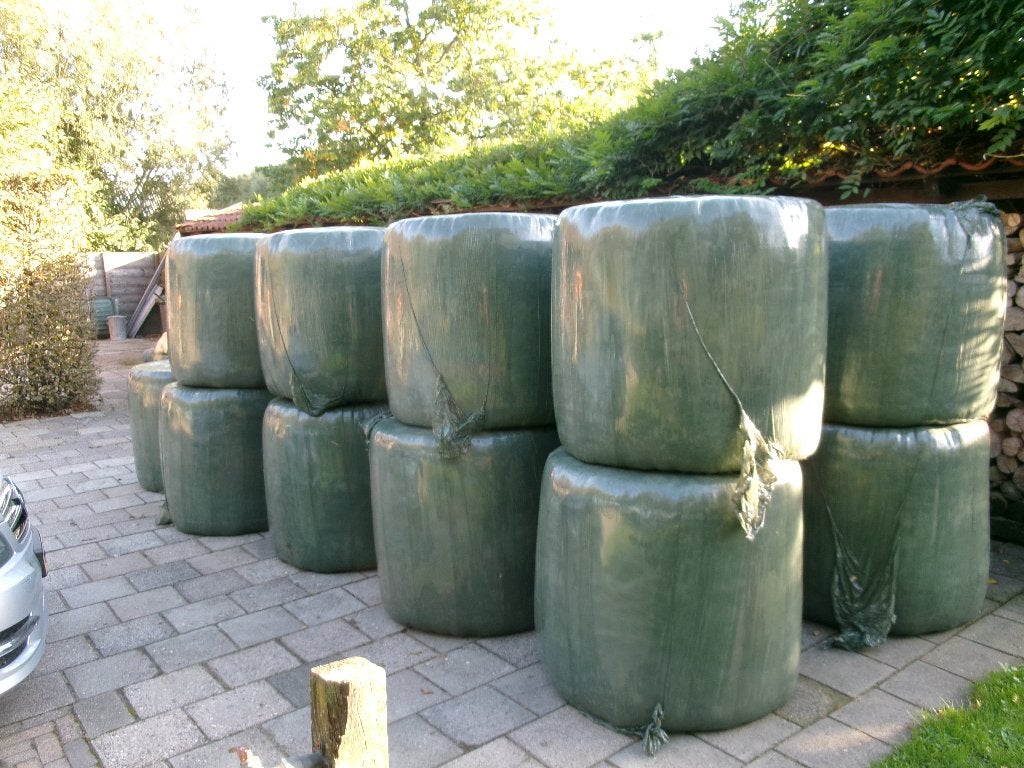 hooi gras balen midi balen, Ophalen, Vee