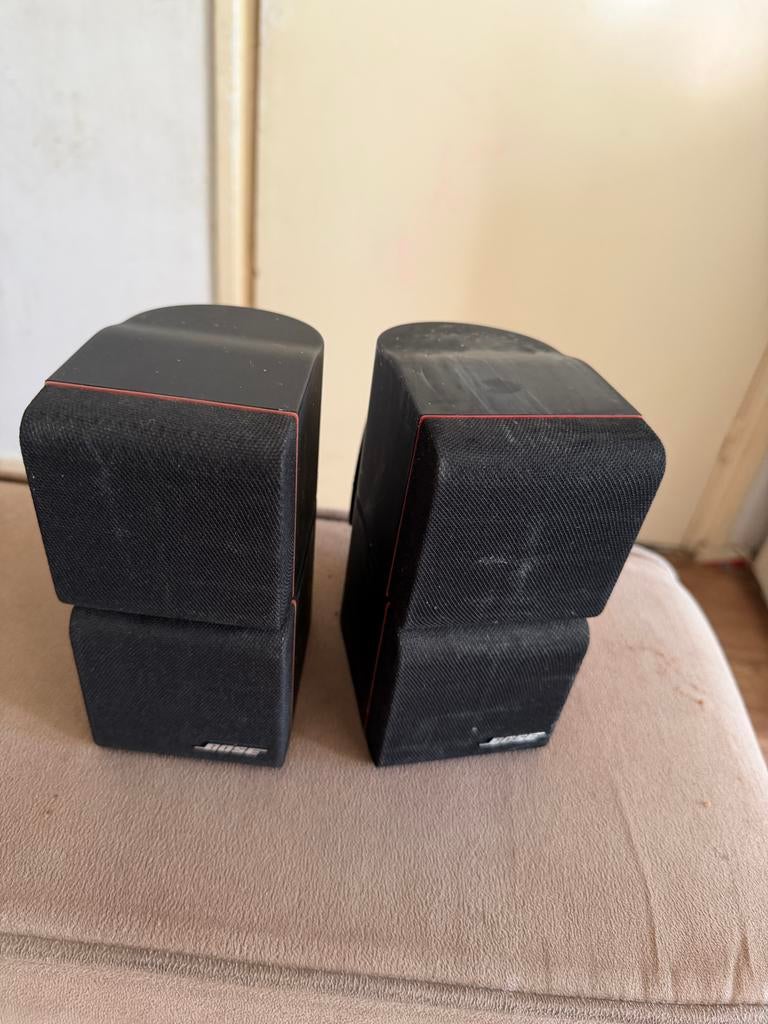 Bose Acoustimass Cube Speakers - Zwart, Audio, Tv en Foto, Luidsprekers, Gebruikt, Ophalen of Verzenden, Bose, Minder dan 60 watt