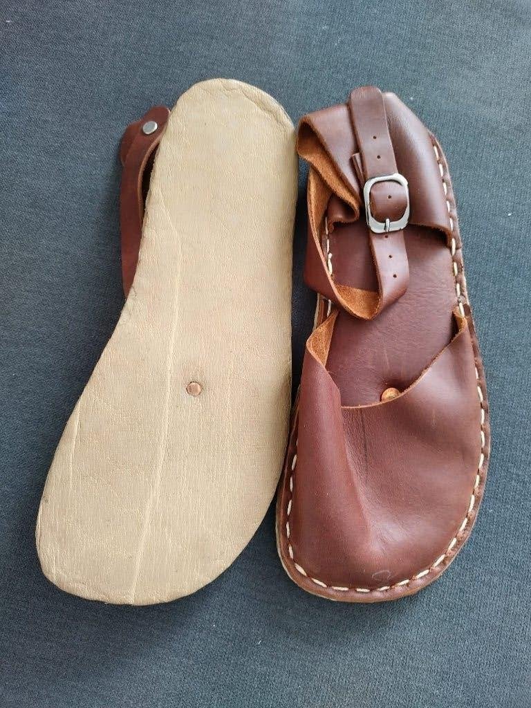 Leren barefootschoenen met aardingsplug, Ophalen of Verzenden, Nieuw, Bruin