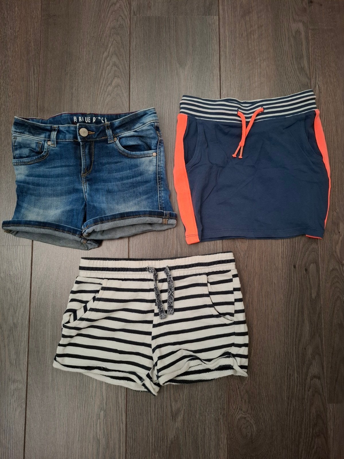 Rokje en 2 korte broeken maat 128, andere 122-, Ophalen, Gebruikt, Meisje, Blue Ridge, Hema