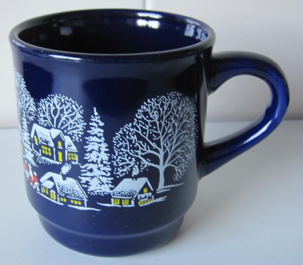 Glühwein beker van Well met wintertafereel - 200 ml., Diversen, Kerst, Ophalen of Verzenden, Zo goed als nieuw