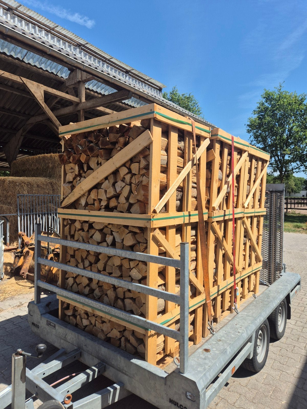 Beuken brandhout gedroogd ovengedroogd 1,8m3  (actie), Tuin en Terras, Haardhout, 3 tot 6 m³, Verzenden, Beukenhout, Blokken