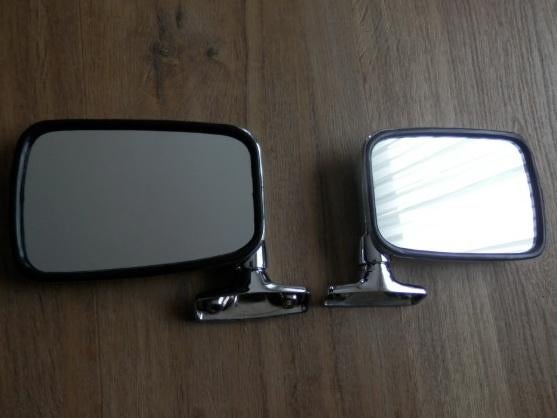 Spiegel set chroom VW Golf / Caddy MK1, Auto-onderdelen, Spiegels, Ophalen of Verzenden, Nieuw, Volkswagen