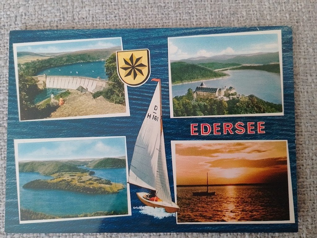 Edersee, Duitsland, Ophalen of Verzenden, 1960 tot 1980, Ongelopen, Duitsland