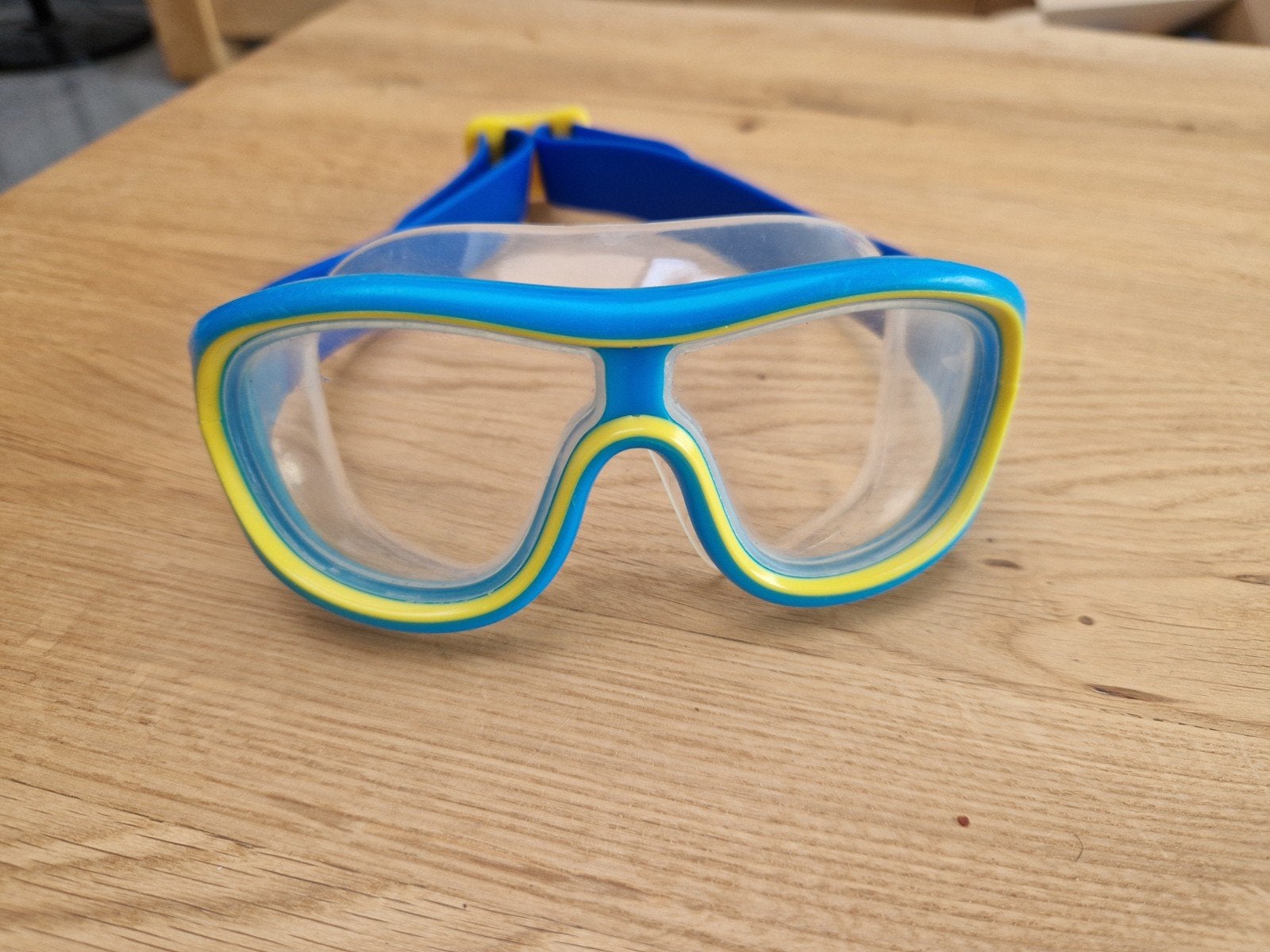 Nabaiji Duikbril/Zwembril voor Kinderen - Blauw/Geel, Ophalen of Verzenden, Gebruikt, Duikbril of Snorkel