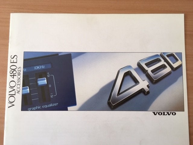 Volvo 480 ES Accessoires Brochure   1988   NL, Ophalen of Verzenden, Gelezen, Volvo