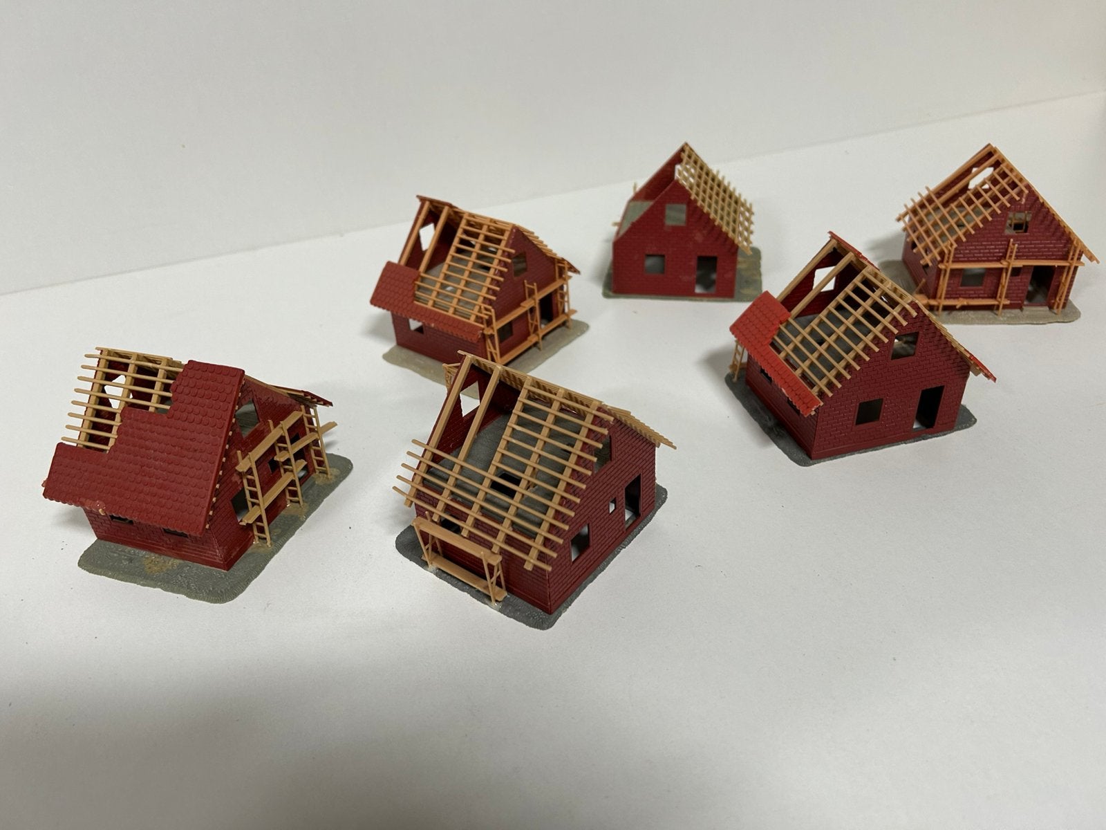 Modelspoorbaan huisjes inaanbouw, Overige merken, Gelijkstroom of Wisselstroom, Brug, Tunnel of Gebouw, Ophalen of Verzenden