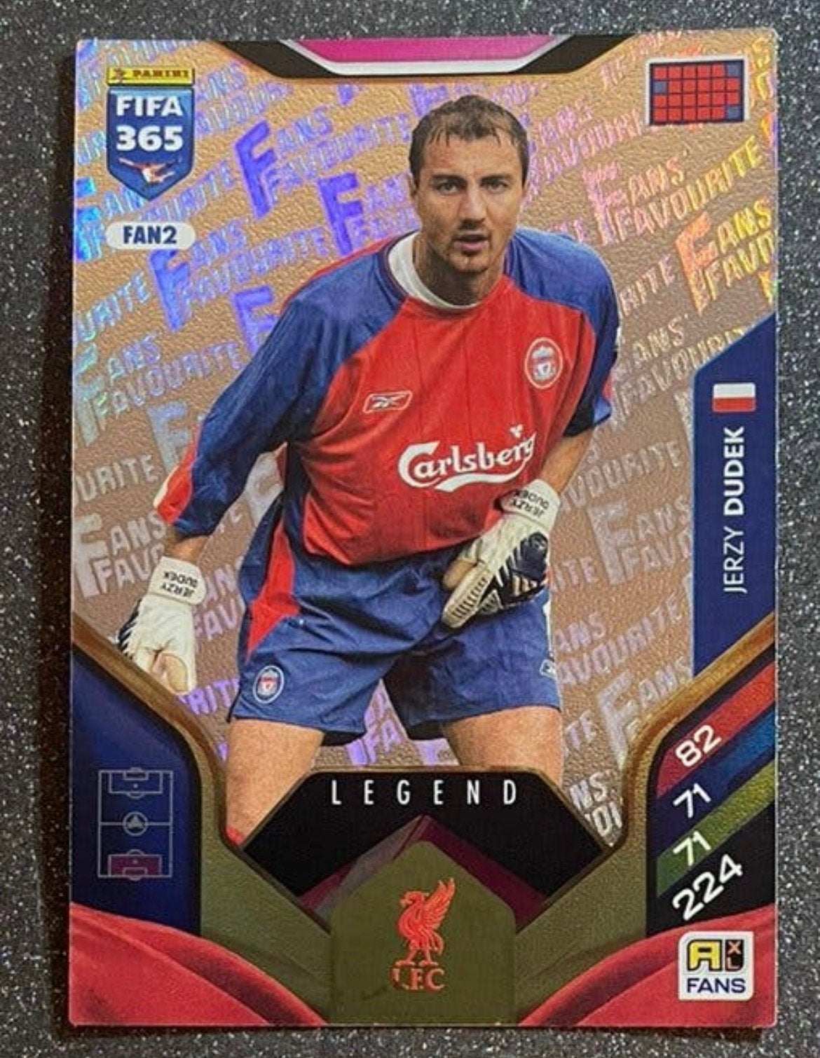 Panini Fifa365 2026 FANS’ FAVOURITE LEGEND DUDEK LIVERPOOL, Verzenden, Zo goed als nieuw, Plaatje