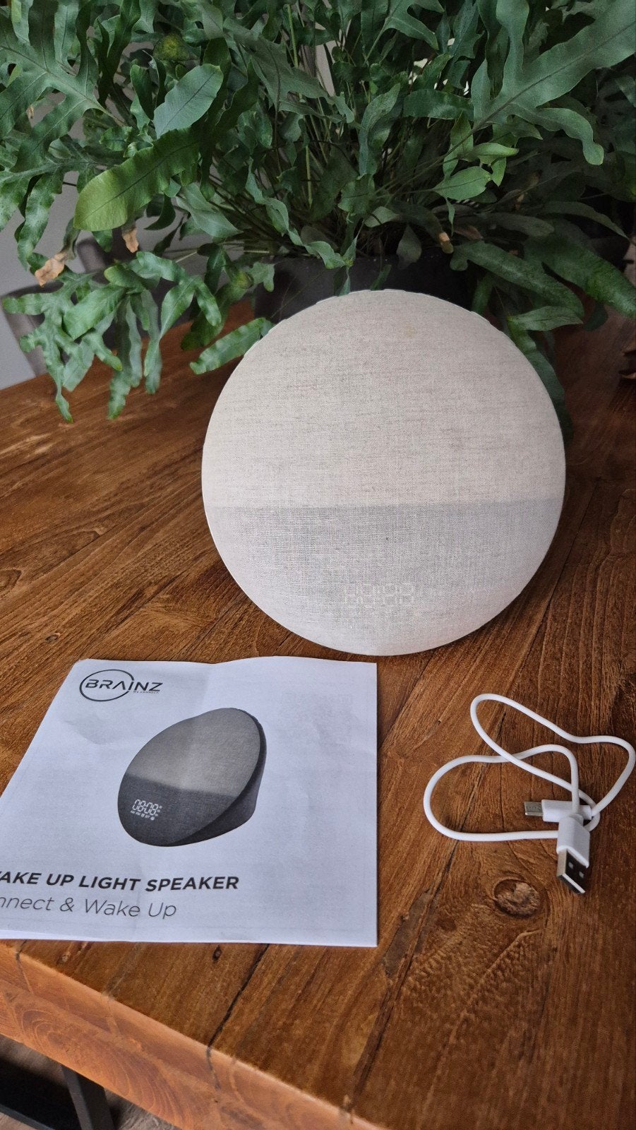 BRAINZ Wake Up Light Speaker - Wekker met licht en geluid, Witgoed en Apparatuur, Ophalen, Zo goed als nieuw, Digitaal