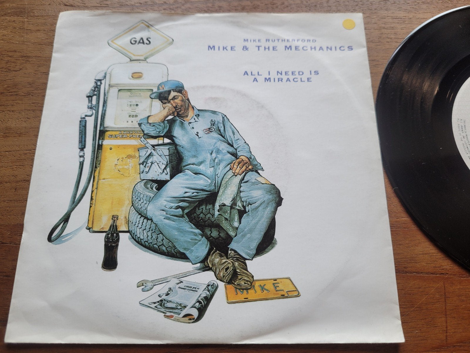 Mike & The Mechanics - All I Need Is A Miracle (Single), Gebruikt, Fotohoes, 7 inch, Ophalen of Verzenden