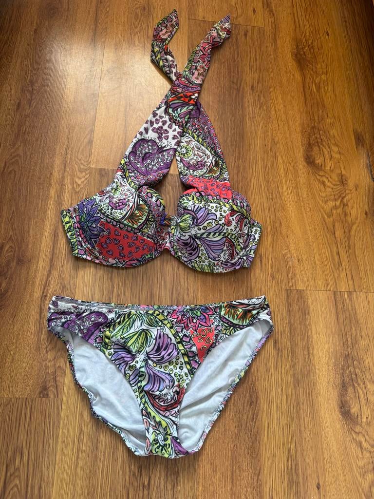 Rosa Faia Bikini set met kleurrijke paisleyprint, Ophalen of Verzenden, Zo goed als nieuw, Paars, Bikini