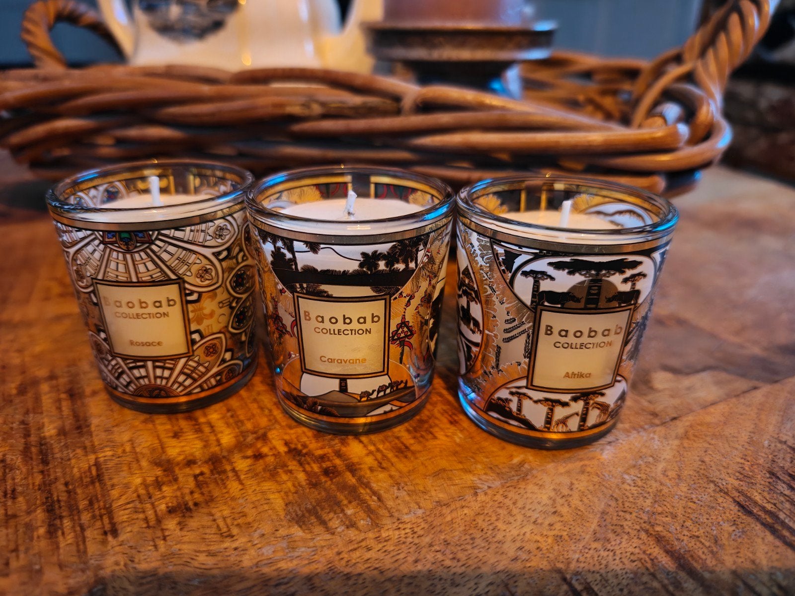 Baobab Collection geurkaarsen - nieuw met origineel kaarsvet, Ophalen, Overige merken, Nieuw, Glas
