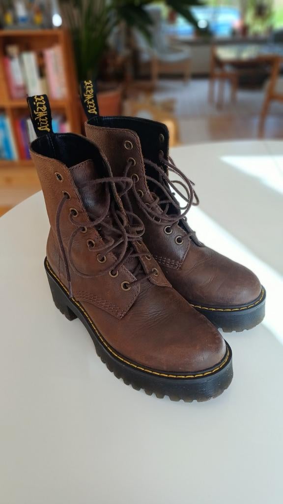Dr. Martens Bruine leren laarzen Shrivers Hi - Maat 37, Bruin, Lage of Enkellaarzen, Ophalen of Verzenden, Dr. Martens
