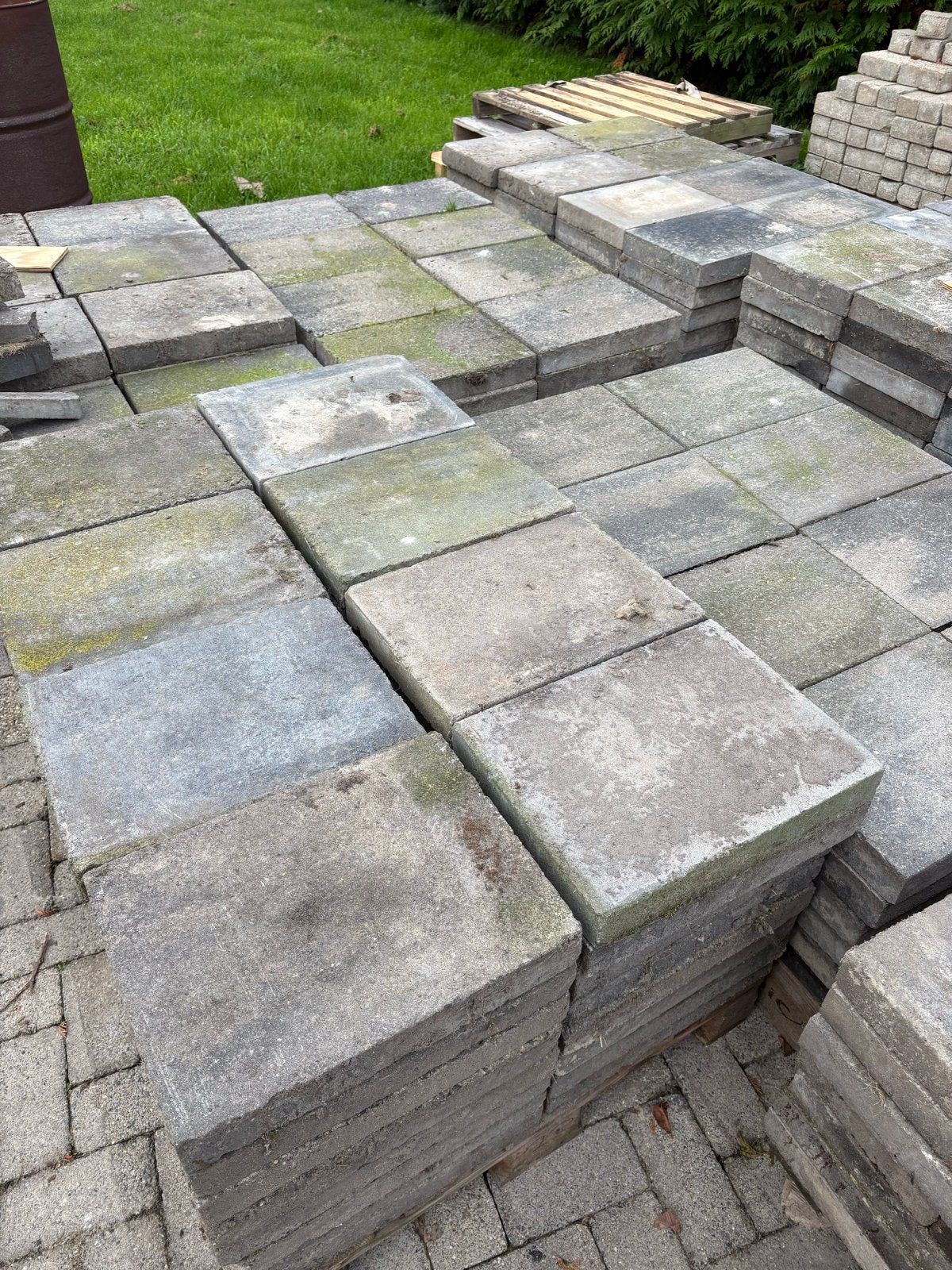 Partij gebruikte terrastegels, Ophalen, Gebruikt, 10 m² of meer, Beton