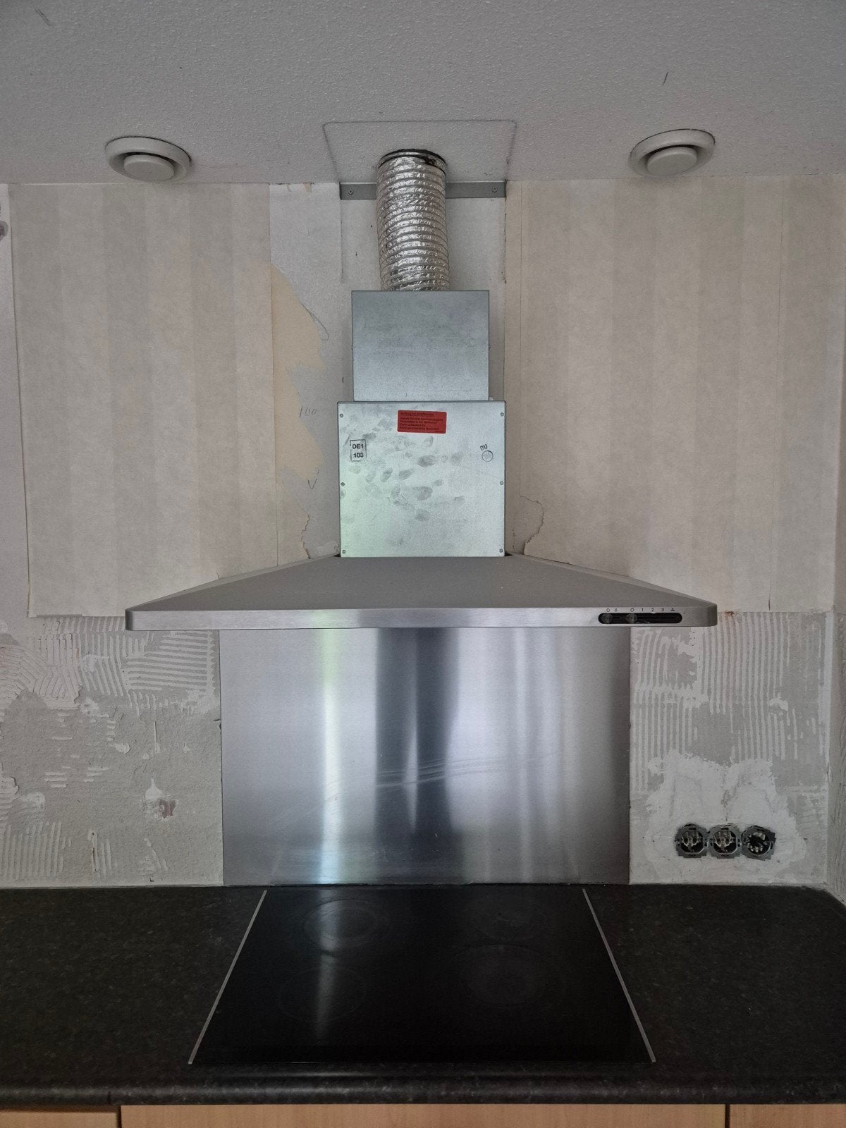 Siemens schouw/wand rvs 90cm, Witgoed en Apparatuur, Afzuigkappen, Ophalen, Gebruikt, Wandschouwkap
