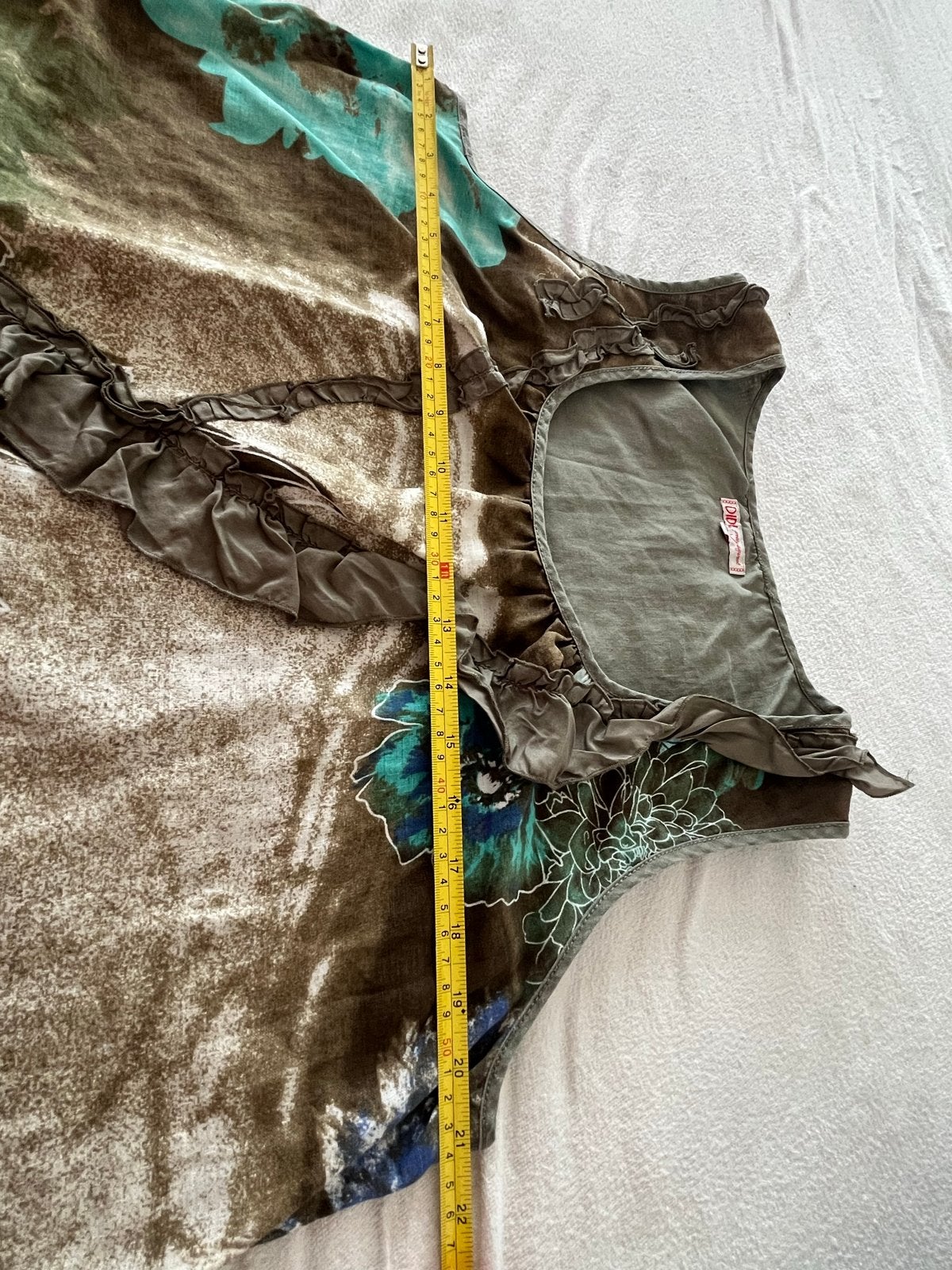 Didi Linnen Jurk Maat L, Kleding | Dames, Jurken, Meerkleurig, Maat 42/44 (L), Ophalen of Verzenden, Knielengte