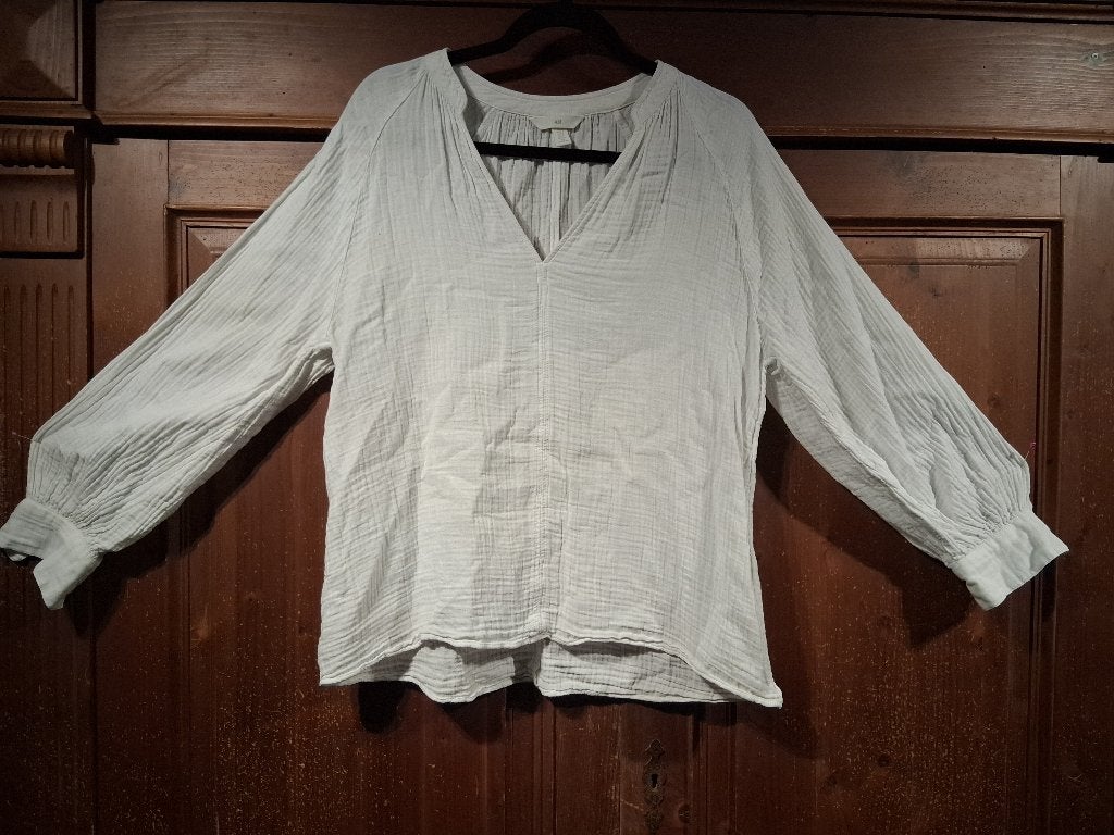 wit katoenen tuniek S H&M, H&M, Wit, Ophalen of Verzenden, Zo goed als nieuw