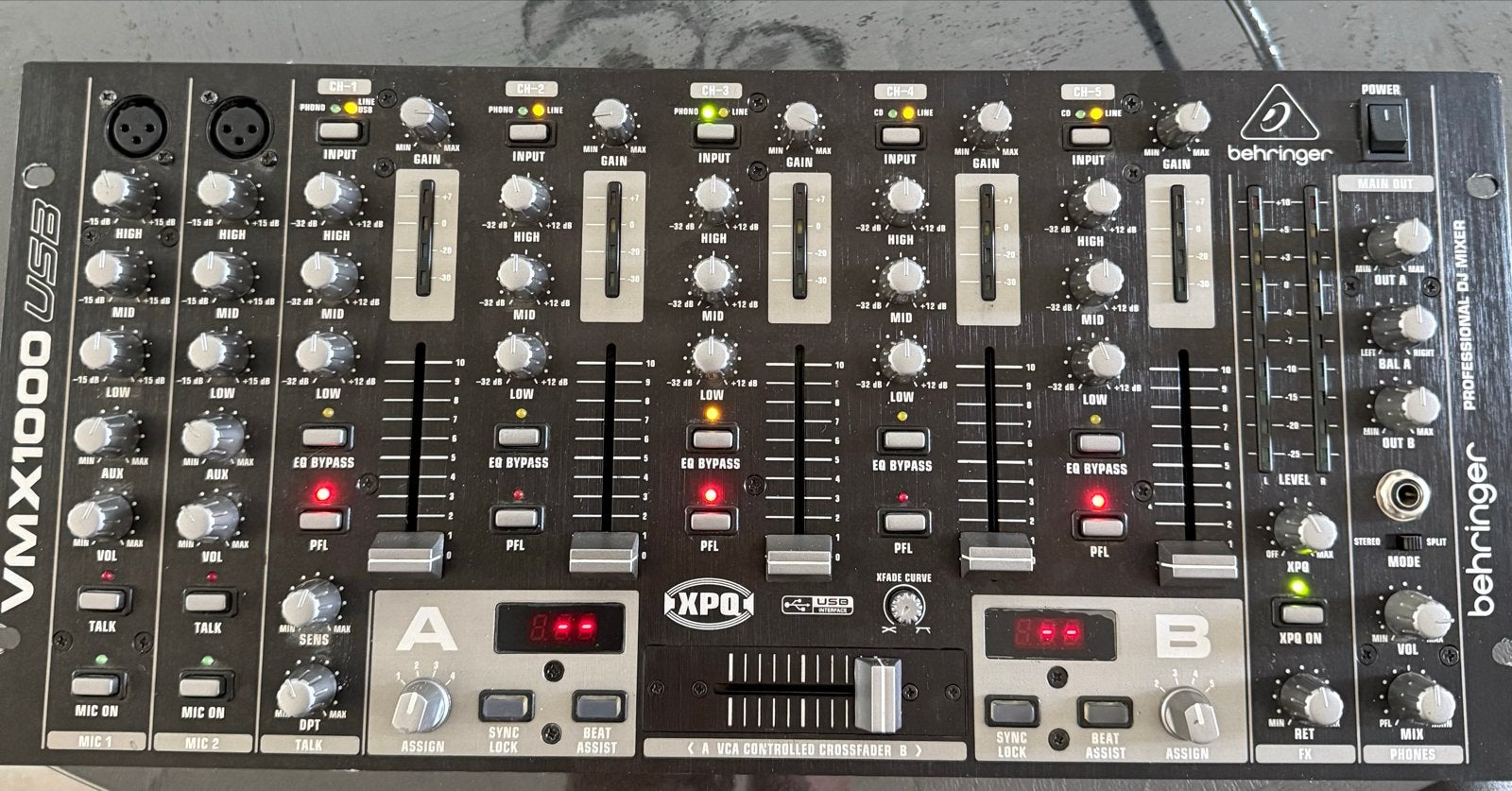 Behringer Mengpaneel. VMX1000 USB, Muziek en Instrumenten, Mengpanelen, Ophalen of Verzenden, Gebruikt, 5 tot 10 kanalen, Microfooningang